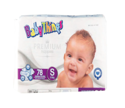 Baby Things Diapers Premium Small 78's Image