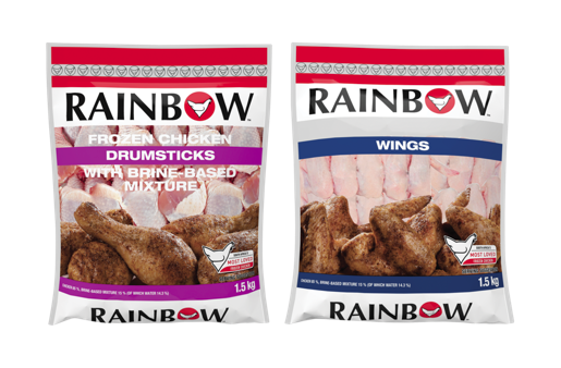 R40 Off  ANY 2 x Rainbow Frozen Chicken Drumsticks/ Wings With Brine Based Mixture 1.5kg Image