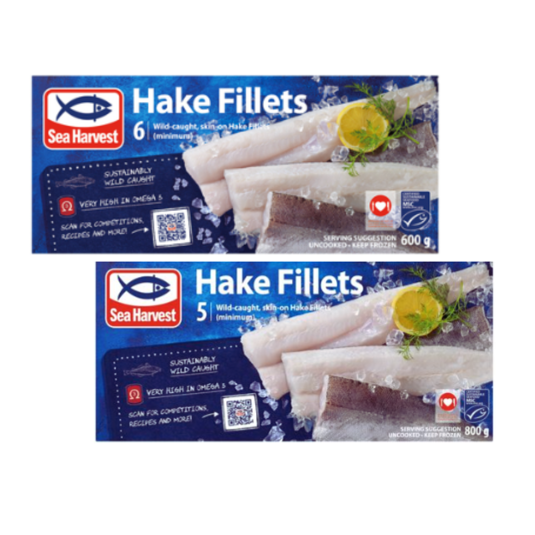 R40 Off Any 2 x Sea Harvest Frozen Hake Fillets  600g/800g Image