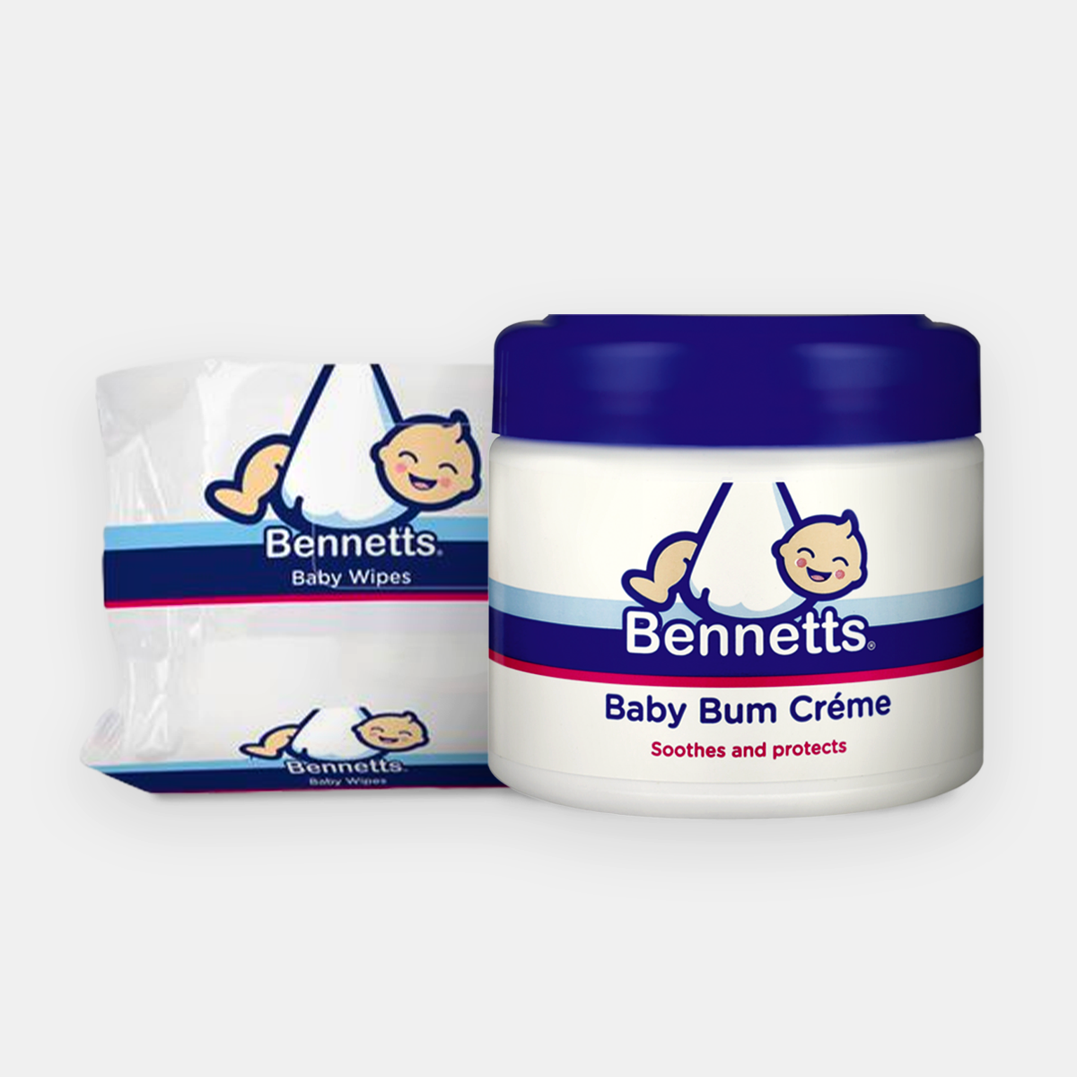 Combo - R25 Off Bennetts Baby Bum Crème 300g and Bennetts Wet Wipes 80's Image