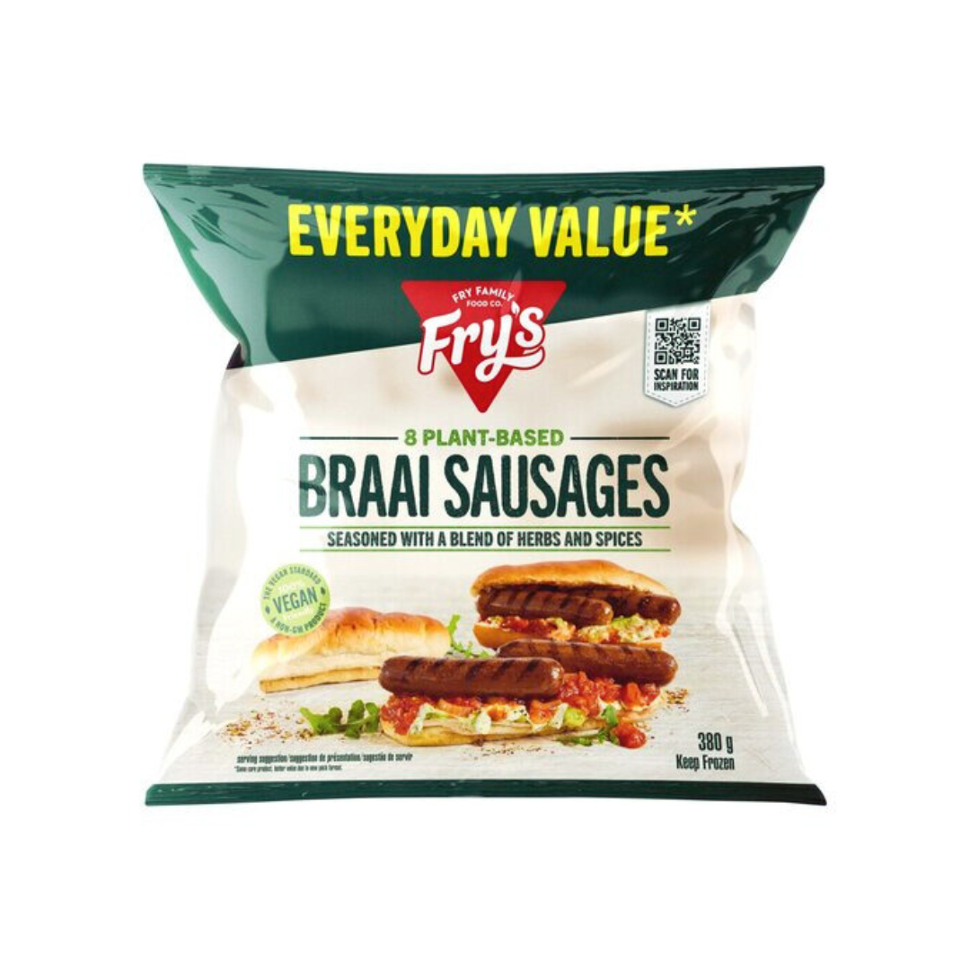 Fry's Family Everyday Value Plant Based Braai Sausage 380g Image