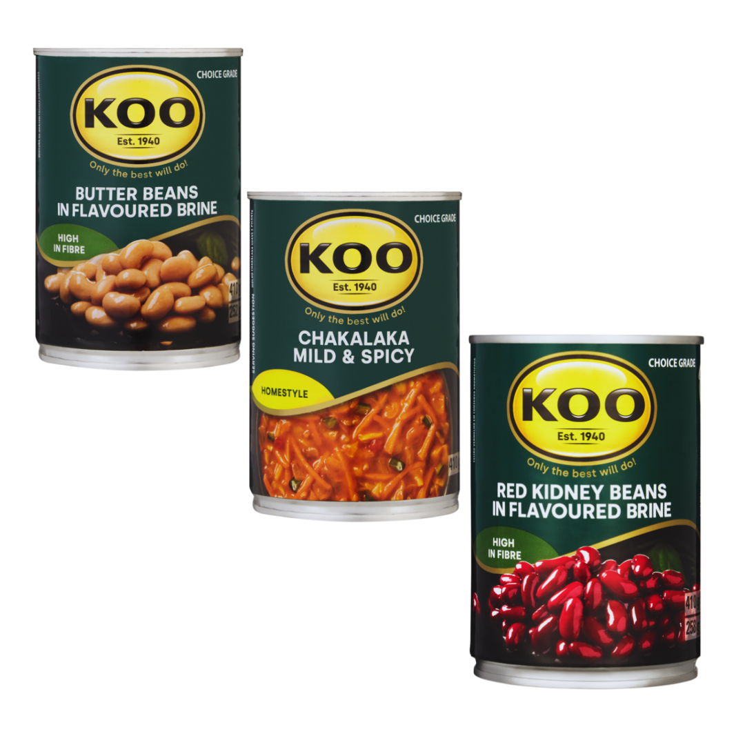 Buy Any 3 x KOO Baked Beans Tins (All Variants) and Save R9 Image