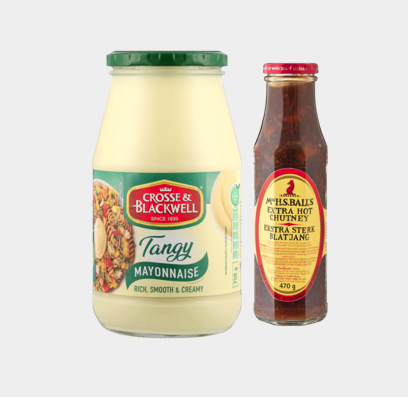 Combo: Crosse & blackwell Tangy Mayonnaise + Mrs Balls Chutney Image