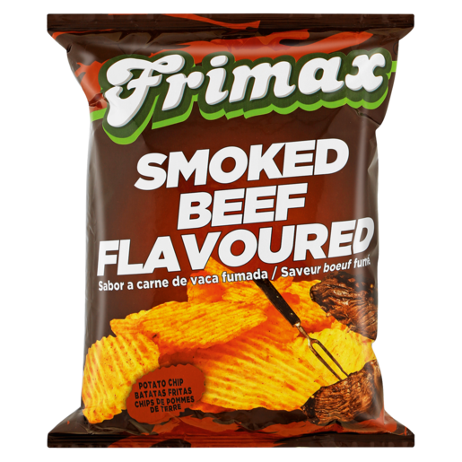 R3 Off Frimax Smoked Beef Flavoured Potato Chips 125g Image